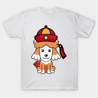 Cute French Poodle Lunar new year T-Shirt